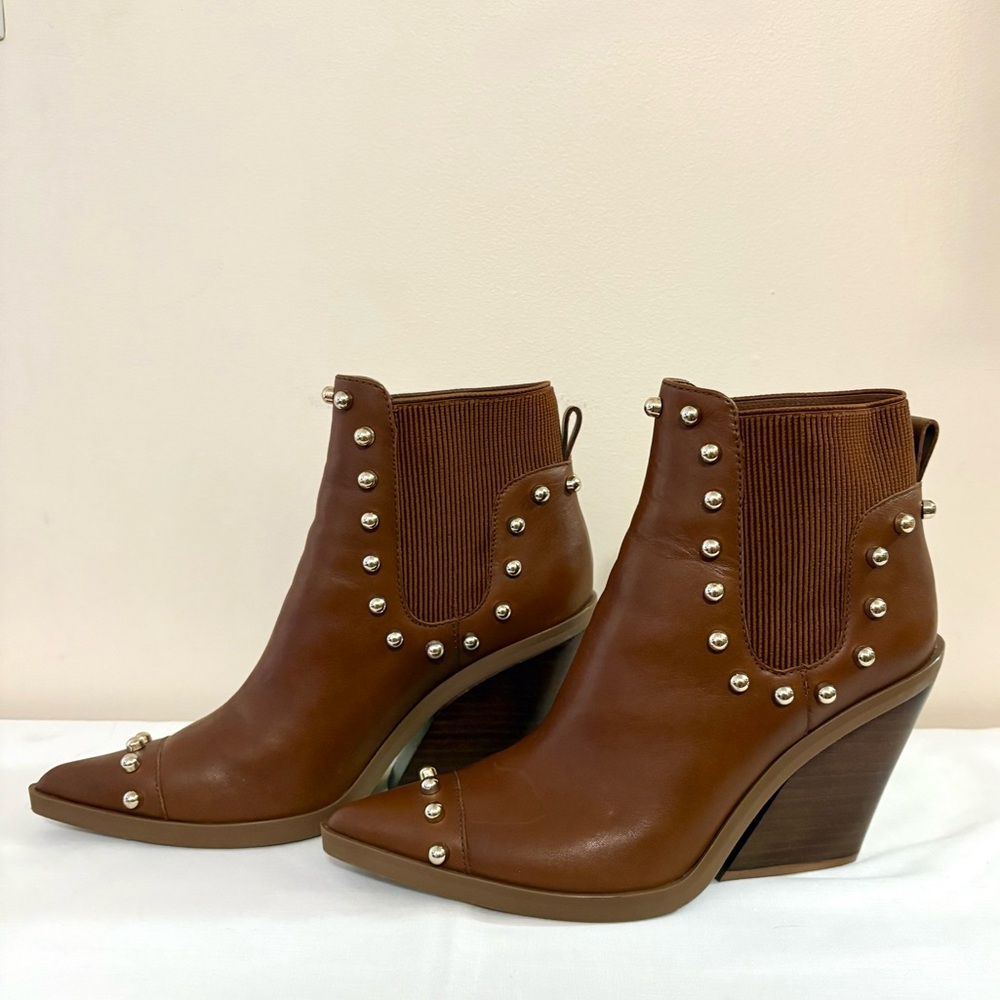 Nine West Zoneout Studded Ankle Booties Women's Size 8M